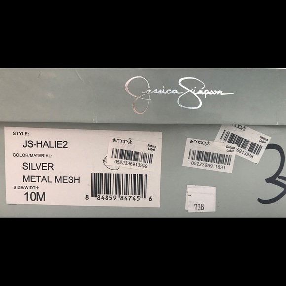 Jessica Simpson Silver “Halie2” Mesh Slingbacks - Picture 6 of 6